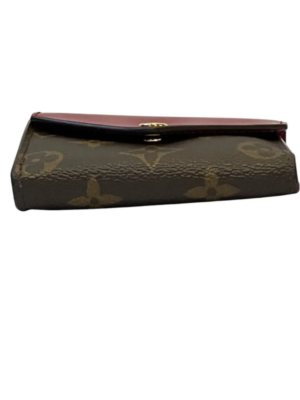 Louis Vuitton Portefeuille Zoe Monogram Compact Wallet Fuchsia Brown
